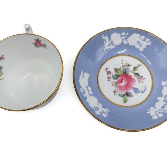 SPODE COPELANDS Maritime Rose Tea Cup And Saucer Set England Vintage - Picture 8 of 11